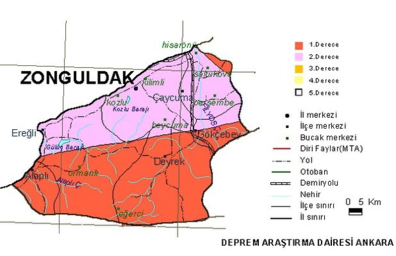 İllere göre deprem ve fay haritası! Oturduğum şehir sağlam mı? 1