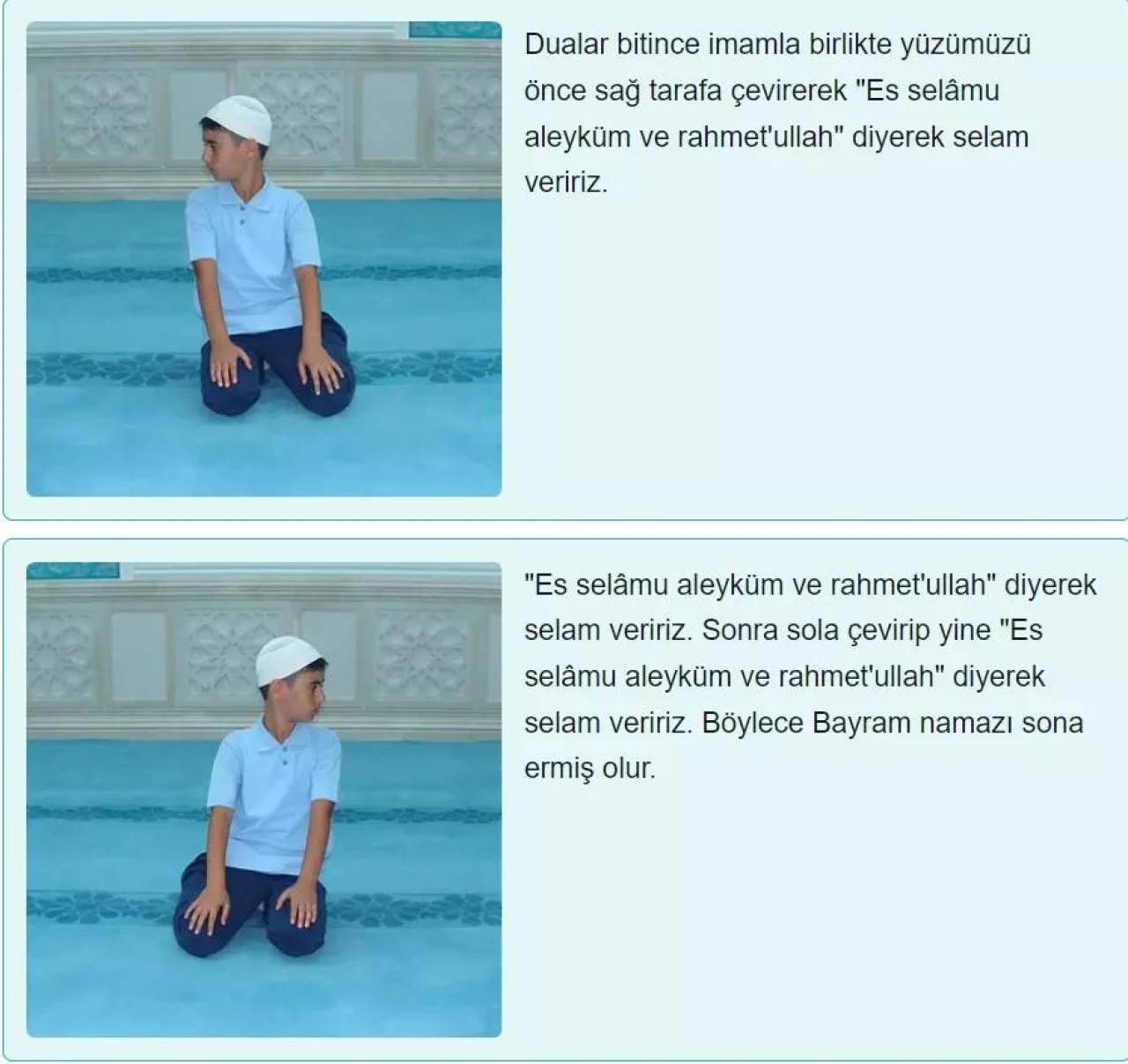 Kurban bayramı namazı nasıl kılınır? İşte kurban bayramı namazı resimli anlatımı ve okunacak dualar.. 15