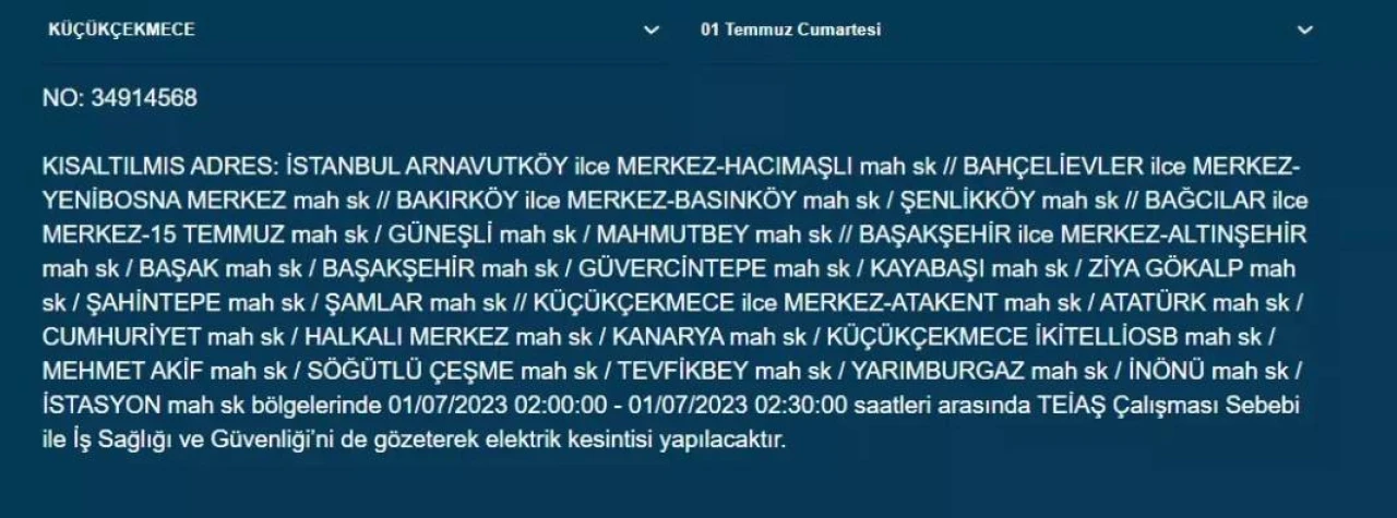 Yarın Uzun Saatli Elektrik Kesintisi Yaşanacak.. O İlçeler Dikkat! 2