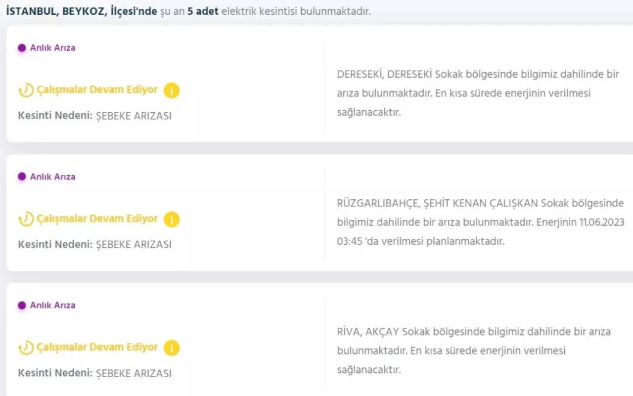 İstanbul'da Bugün O İlçelerde Elektrik Kesintisi Olacak! 12 Haziran 2023 Pazartesi Elektrik Kesintisi 25