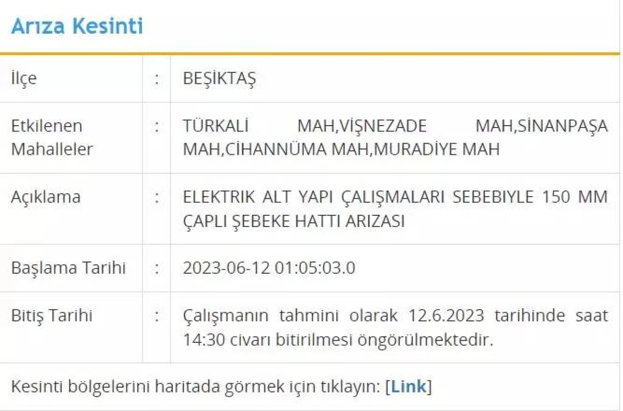 İstanbul'da Bugün 8 İlçeye Su Verilemeyecek! İşte O İlçeler 12 Haziran 2023 Pazartesi 2