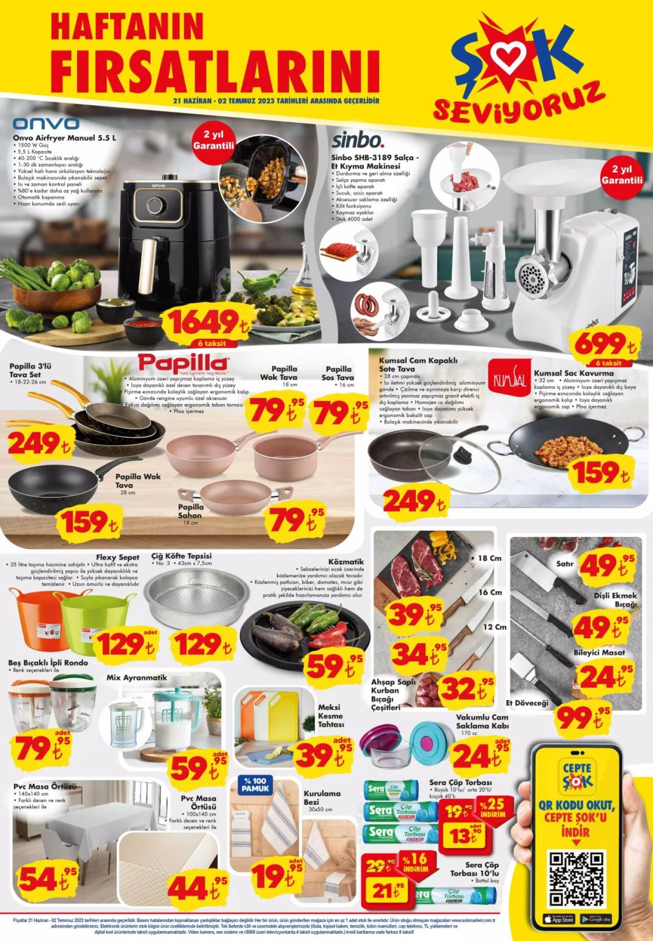 ŞOK'ta Kıyma Makinesi,Tost Makinesi, Blender, Kahve Makinesi, TV Ürünlerinde DEV İNDİRİM! ŞOK 21-02 Temmuz Katalog 8