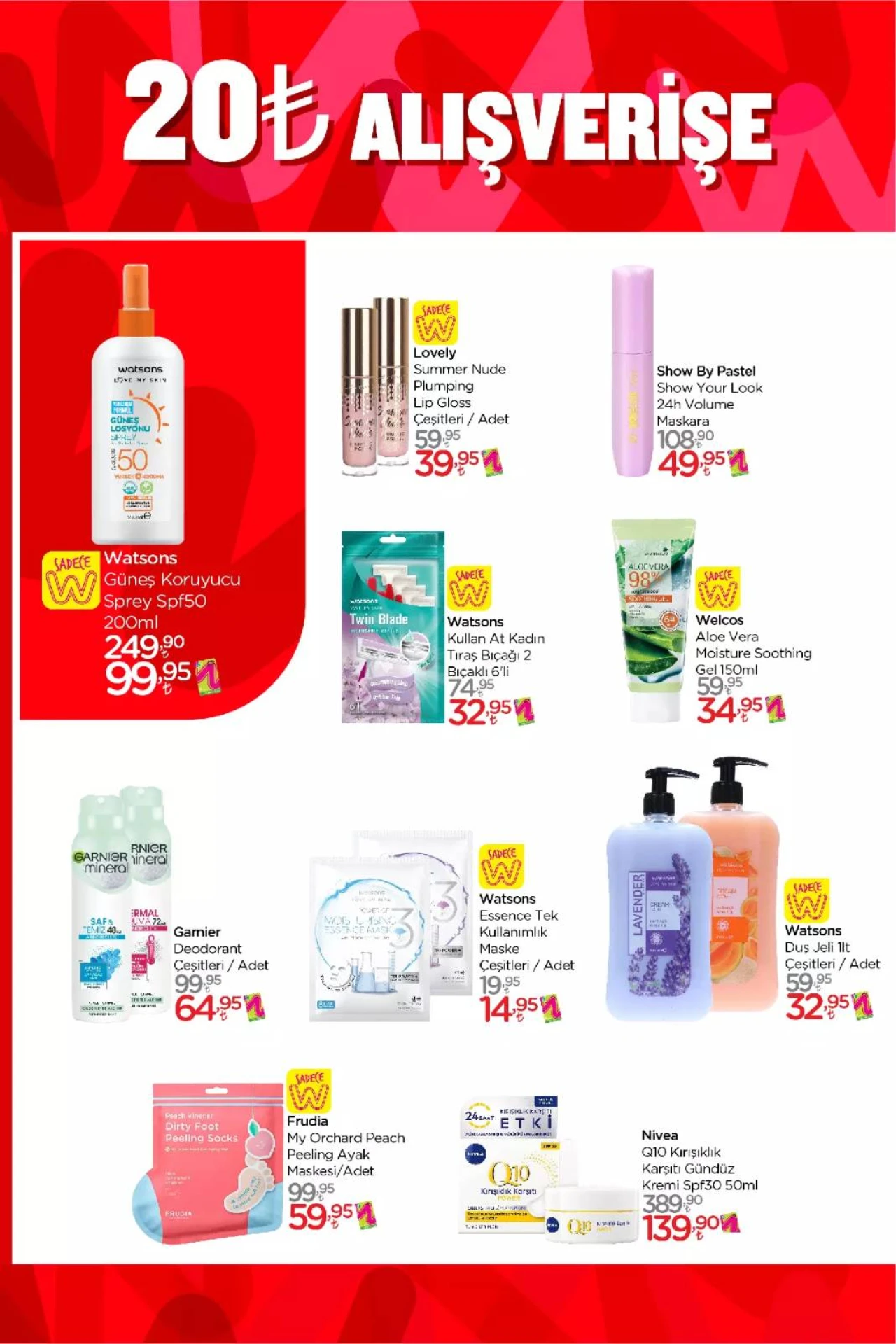 Watsons'da Net %50'ye Varan İndirimler Başladı.. Watsons Haziran 2023 Katalog 2