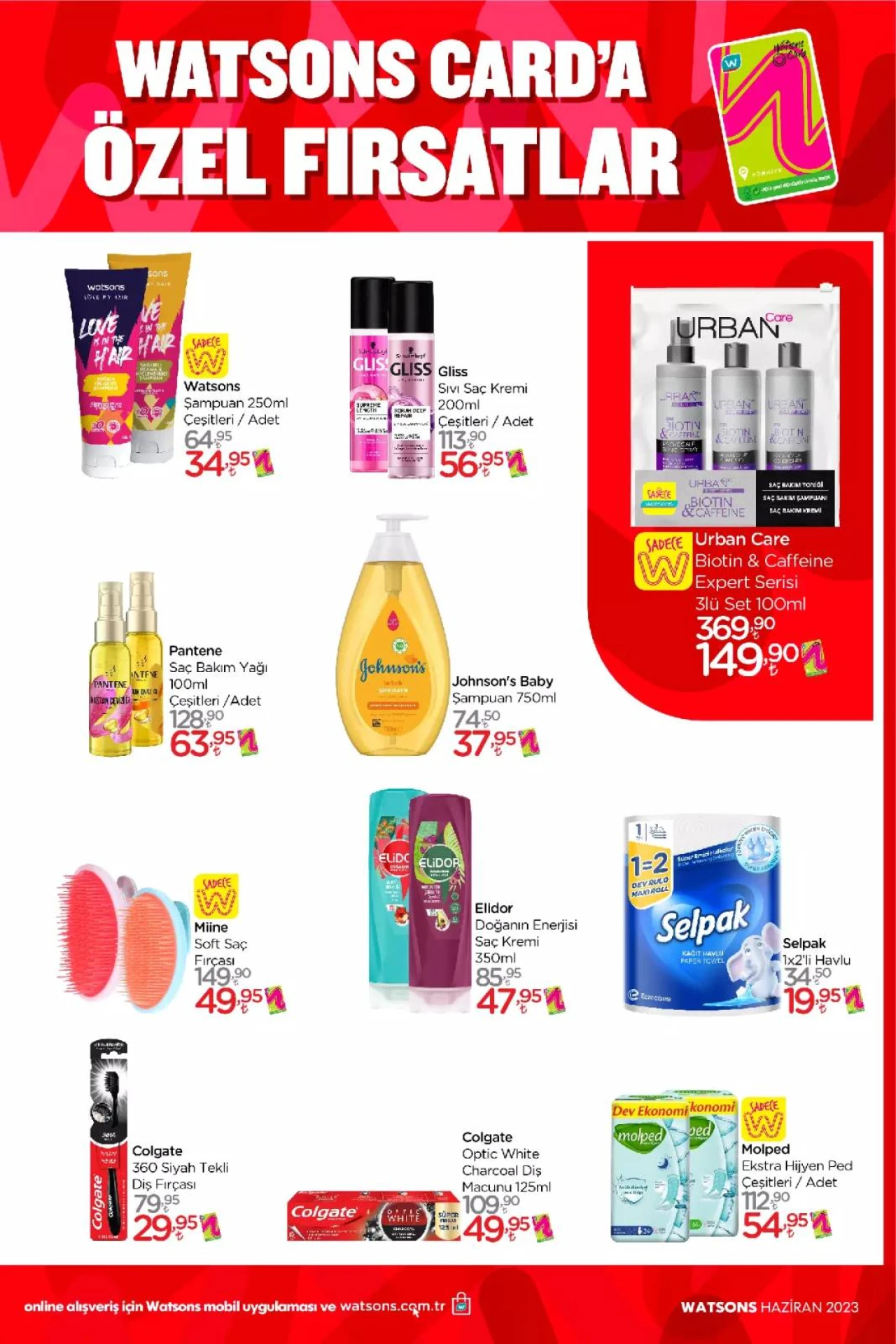 Watsons'da Net %50'ye Varan İndirimler Başladı.. Watsons Haziran 2023 Katalog 3