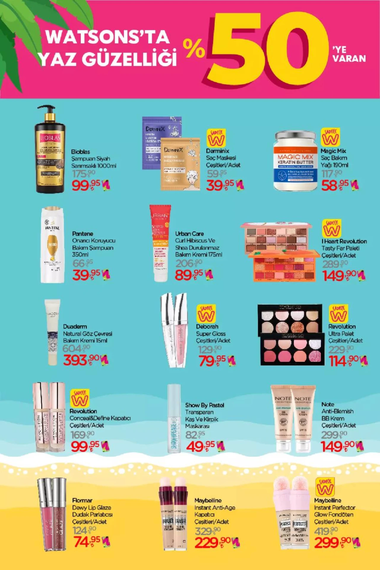 Watsons'da Net %50'ye Varan İndirimler Başladı.. Watsons Haziran 2023 Katalog 4