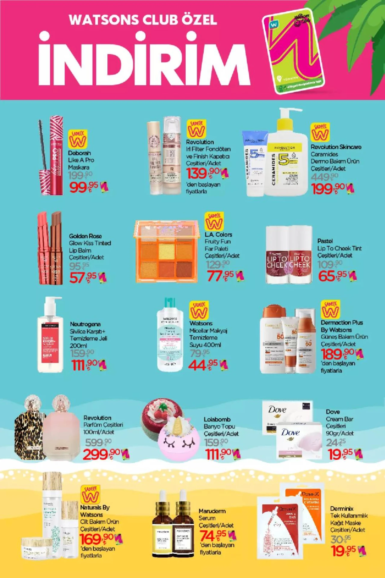 Watsons'da Net %50'ye Varan İndirimler Başladı.. Watsons Haziran 2023 Katalog 5