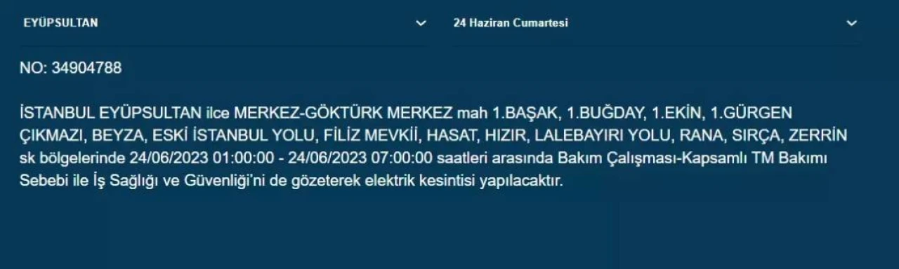 Haftasonu O İlçelerde Elektrik Kesintisi Olacak 10