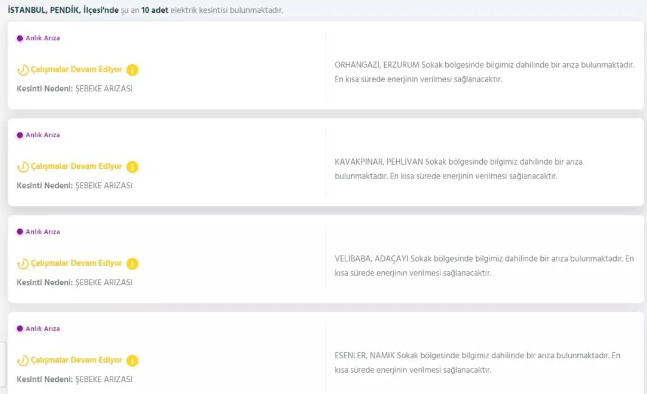 İstanbul'da Yarın Elektrik Kesintisi Yapılacak İlçeler Açıklandı 9