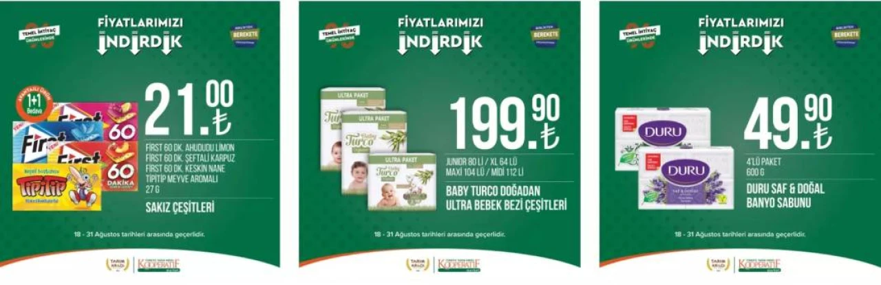 Tarım Kredi Kooperatif Market 18-31 Ağustos Kataloğu Yayınlandı 4