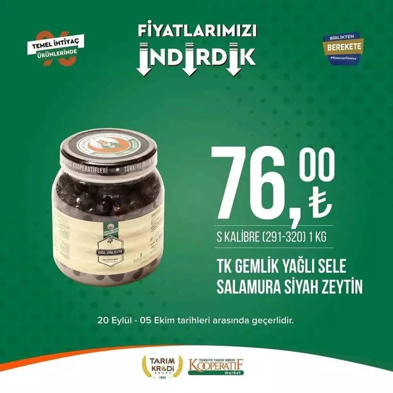 Tarım Kredi Kooperatif Market 20-05 Ekim 2023 kataloğu yayınlandı 8