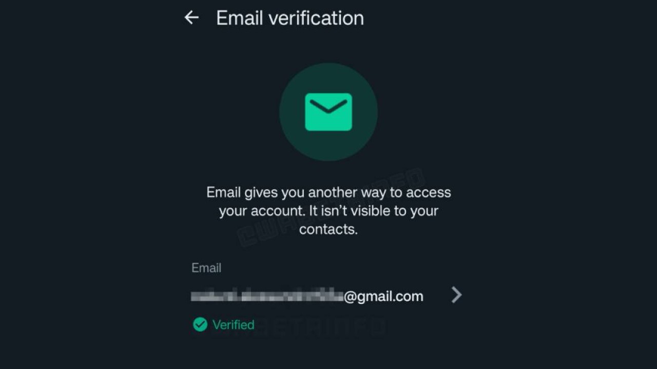 E-posta doğrulama seçenekleri yakında WhatsApp'a geliyor! 2