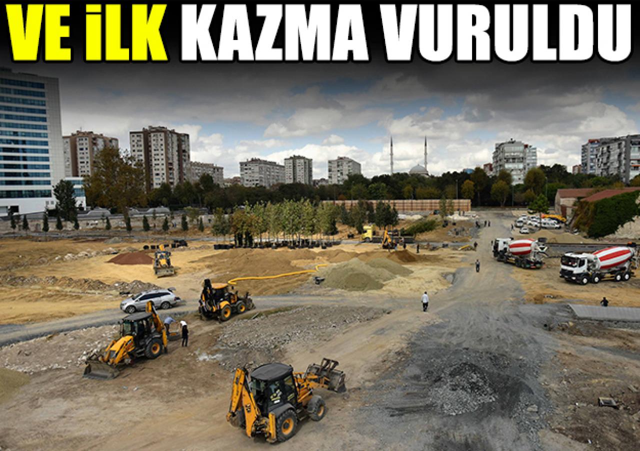 Millet Bahçesi'ne ilk kazma vuruldu