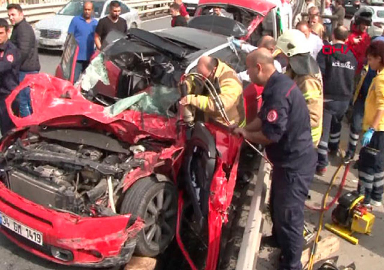 Maltepe'de feci kaza: 4 yaralı