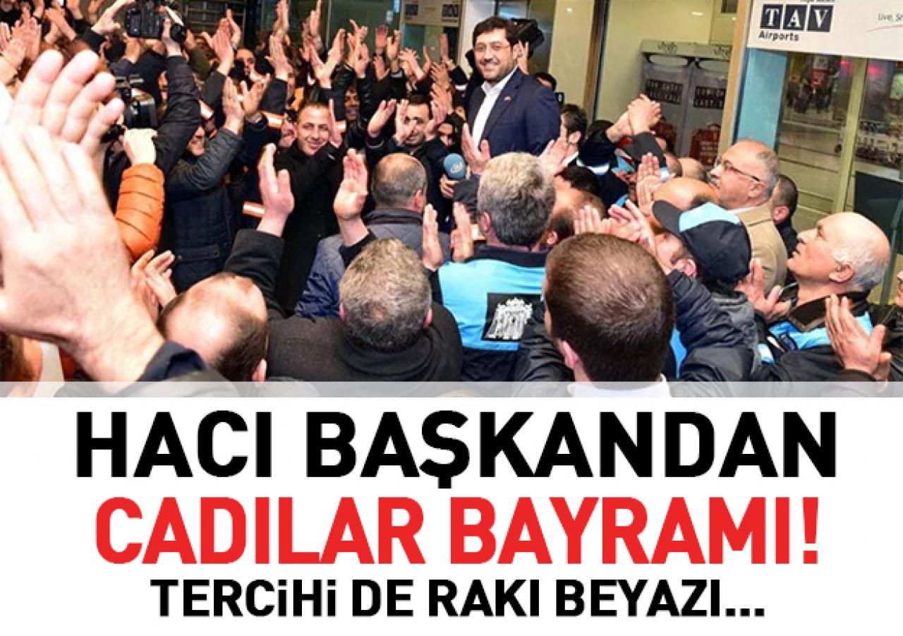 Hacı başkandan cadılar bayramı