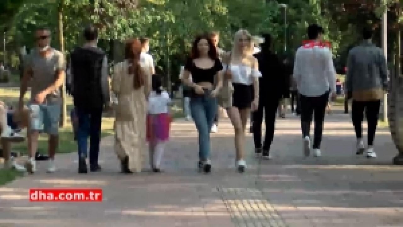 Maçka Parkı'nda yoğunluk, polisler  parkta devriyede