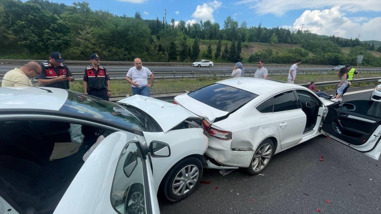 Anadolu Otoyolu'nda zincirleme trafik kazası