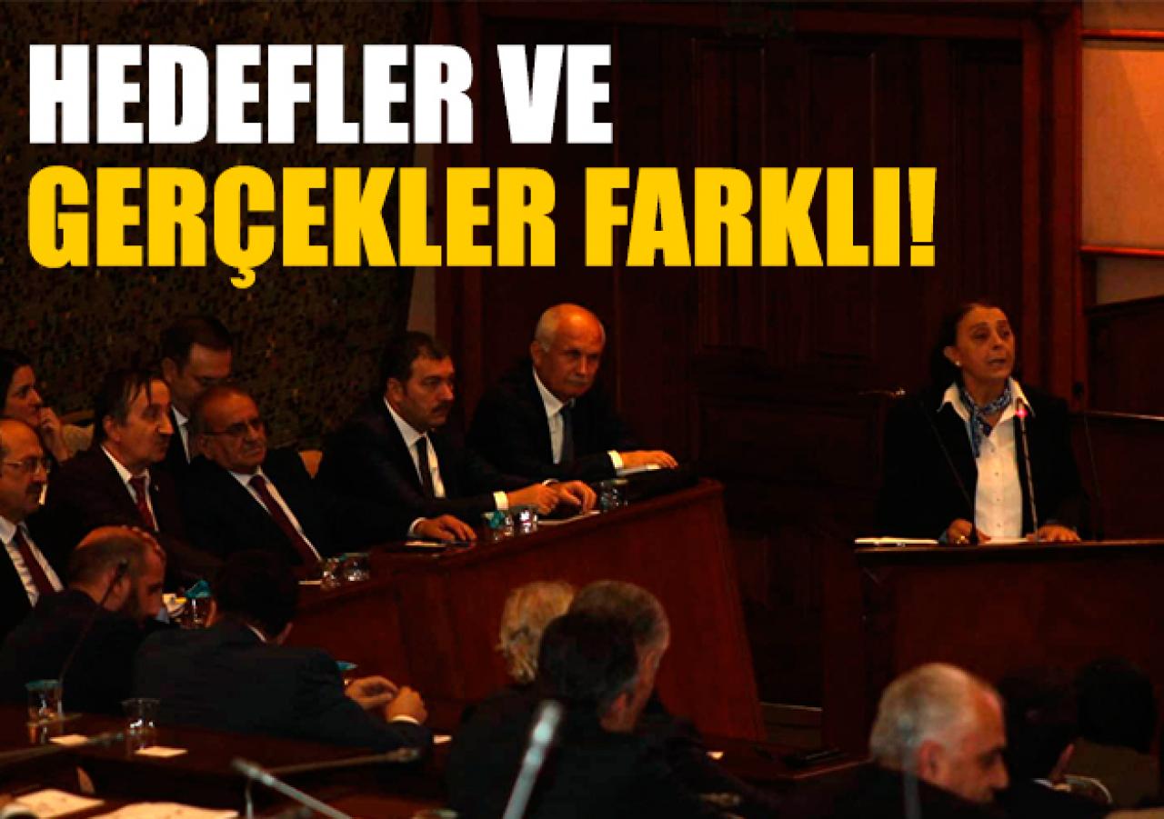 Hedefler ve gerçekler farklı