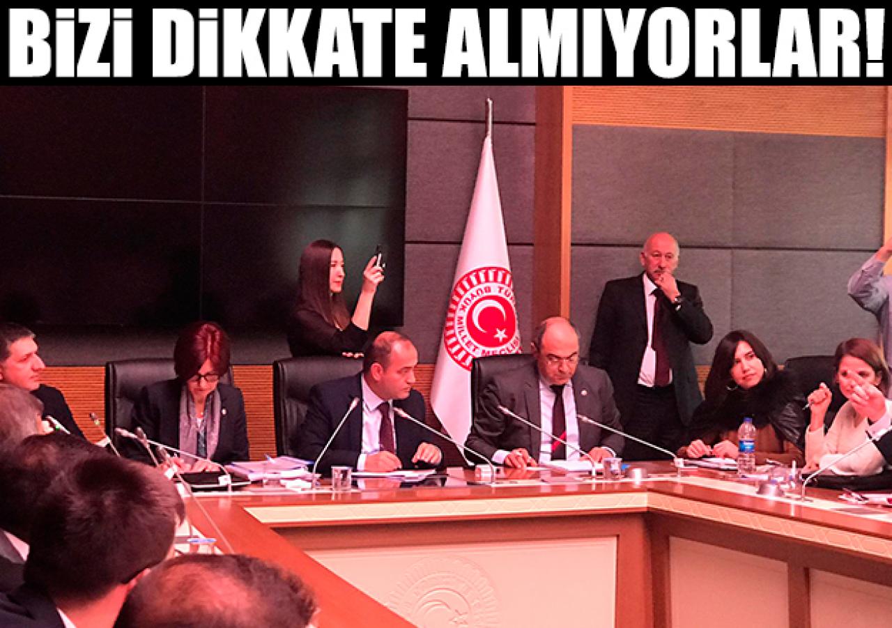 Bizi dikkate almıyorlar