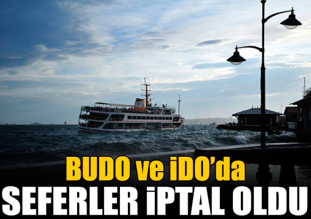 İDO ve BUDO'da sefer iptalleri - 27 Kasım Salı