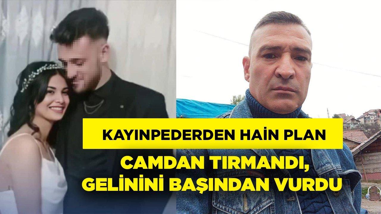 Balkondan tırmandı, gelinini başından vurarak öldürdü