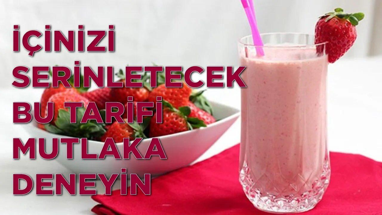 Evdeki çilekleri değerlendirerek yazın içinizi ferahlatın