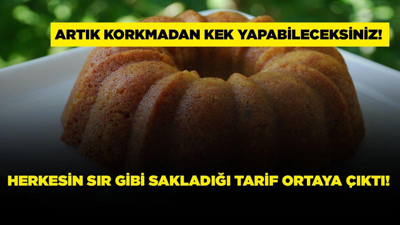 Herkesin sır gibi sakladığı tarif ortaya çıktı! İşte o malzeme keki kabartıyormuş!