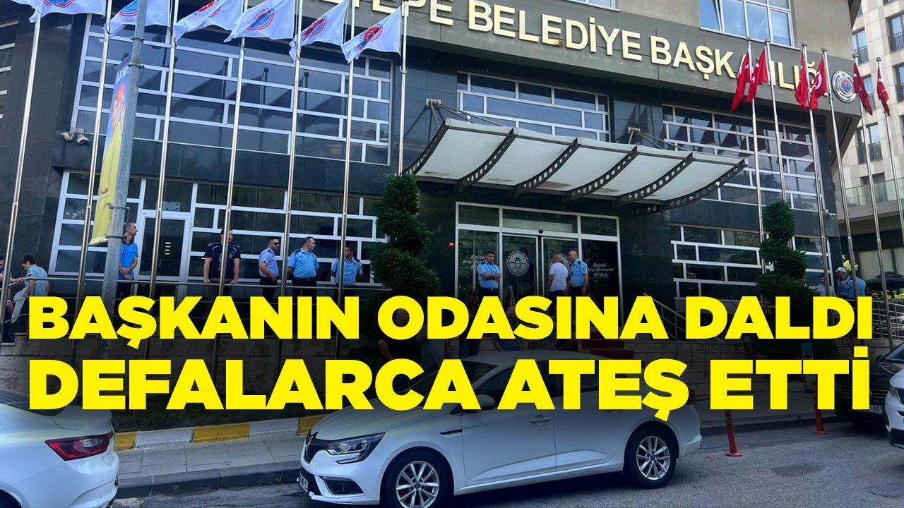 Belediye binasına silahlı saldırı! Başkanın odasına daldı, defalarca ateş etti