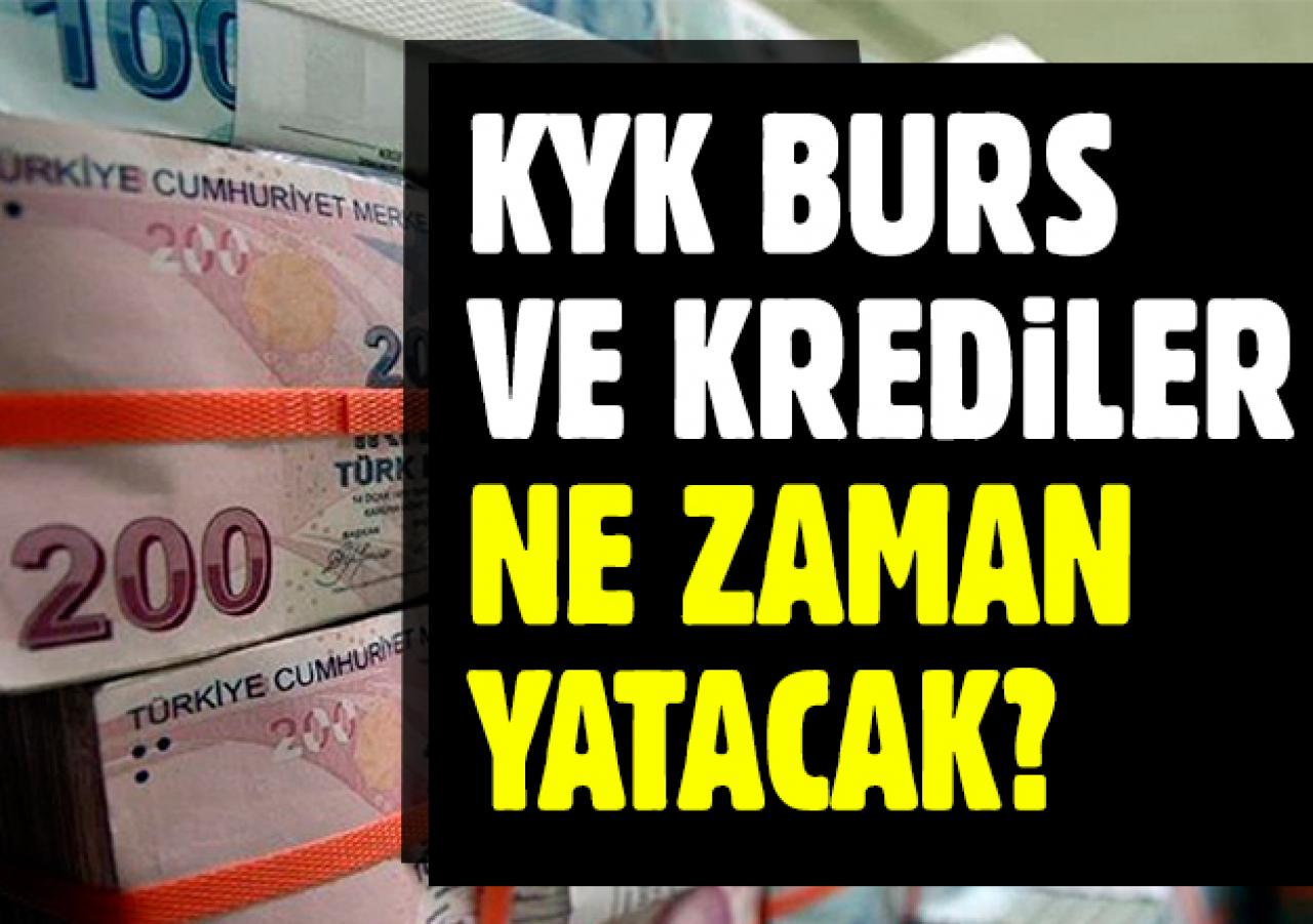 KYK kredi ve burs ne zaman yatacak? Son dakika gelişmesi...