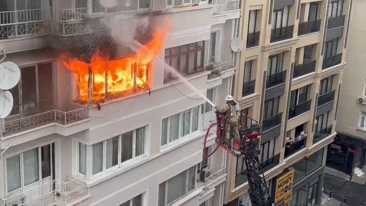 Şişli’de korku dolu anlar: Alevlerle uyandılar