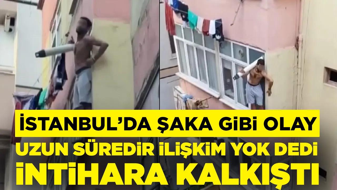 Uzun süredir ilişkim yok dedi, intihara kalkıştı:  3. katta asılı kaldı