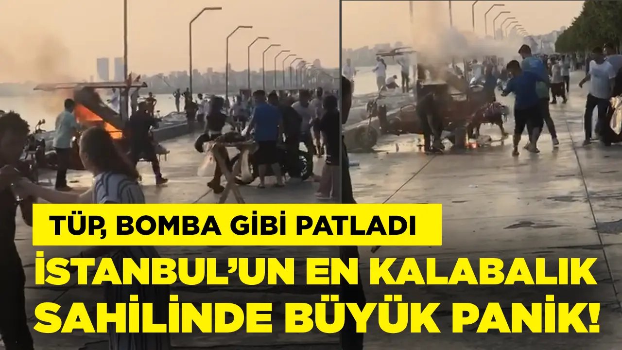 Son Dakika Haberi.. Maltepe sahilinde tüp, bomba gibi patladı: Yaralılar var…