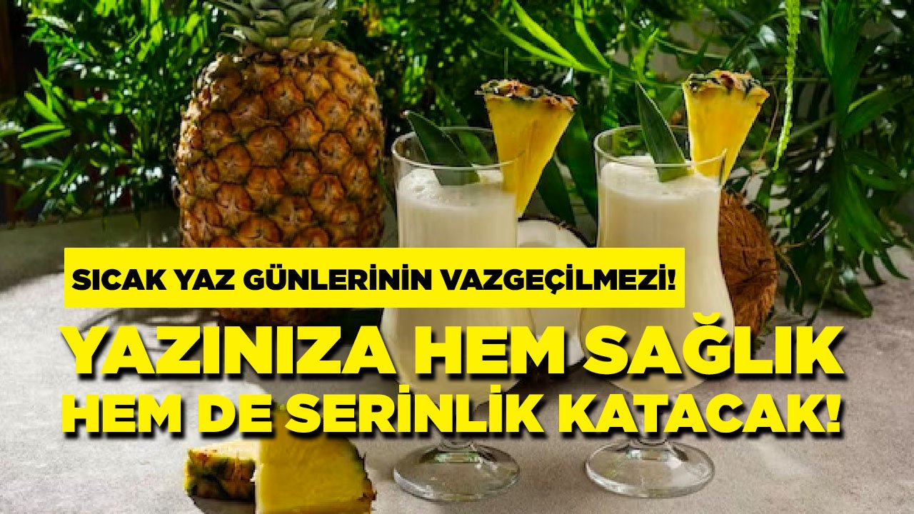 Yaz aylarının sıcak günlerinde çocuklar için kurtarıcı : Ananas sütü tarifi!