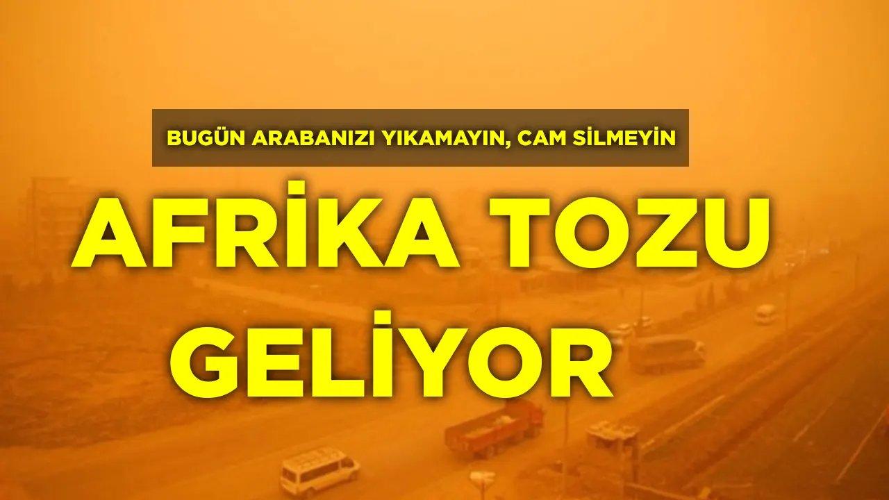 Bugün Araçlarınızı Yıkamayın Cam Silmeyin Çünkü Afrika Tozu Geliyor