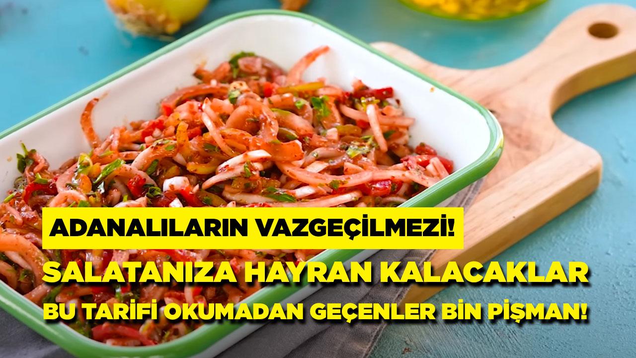 Kebapçı usulü tablacı salatası tarifi : Herkes salatanızın sırrını soracak!