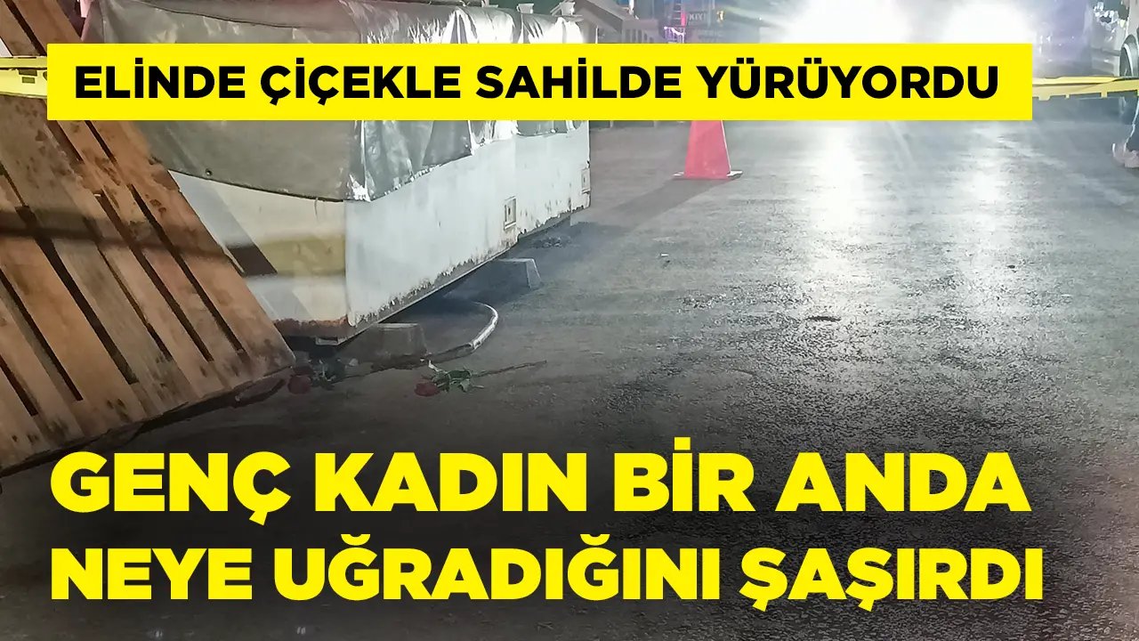 Elinde çiçekle yürüyen kadına silahlı saldırı