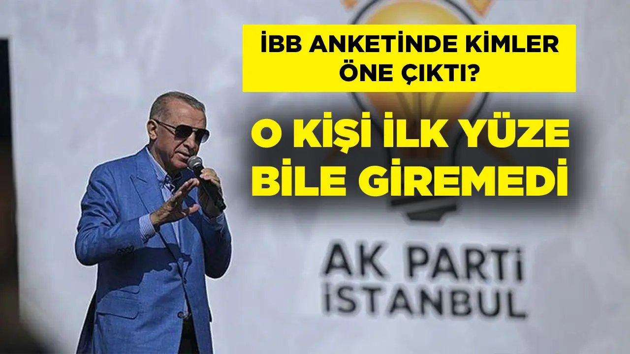 AK Parti’de İBB için hangi isimler öne çıkıyor? O isim ilk yüz kişi arasında bile yok!