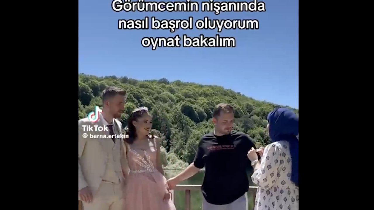 Görümcesinin en özel gününde rol çaldı!