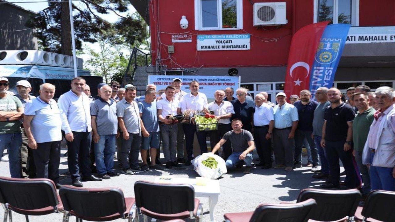 Silivri’de çiftçilerin tohumluk arpa sevinci