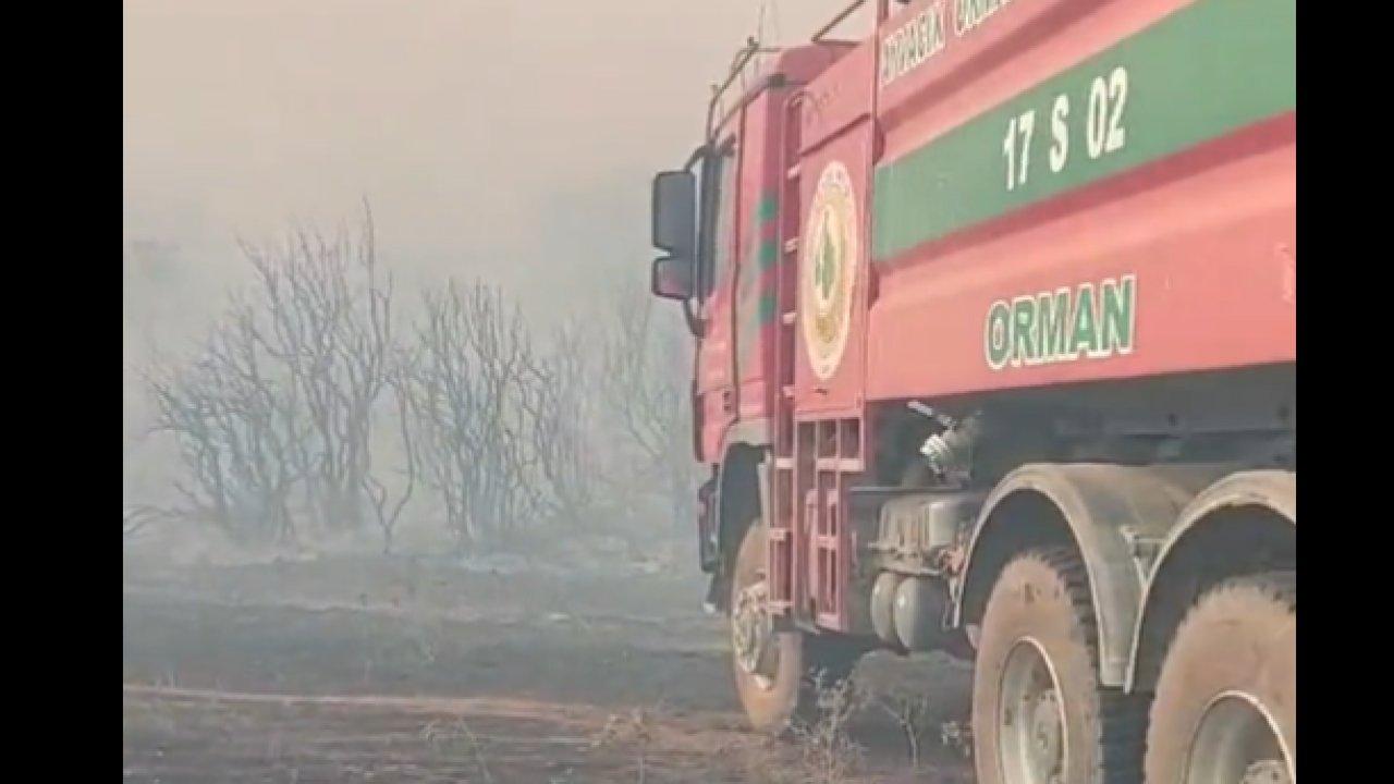 Çanakkale’de rüzgar bir anda yön değiştirdi… Ekipler yangının ortasında mahsur kaldı!