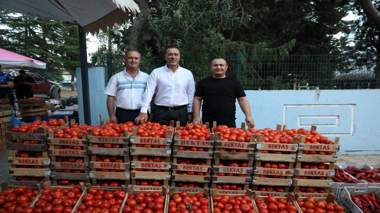 Değirmenköy'de domatesler yarıştı