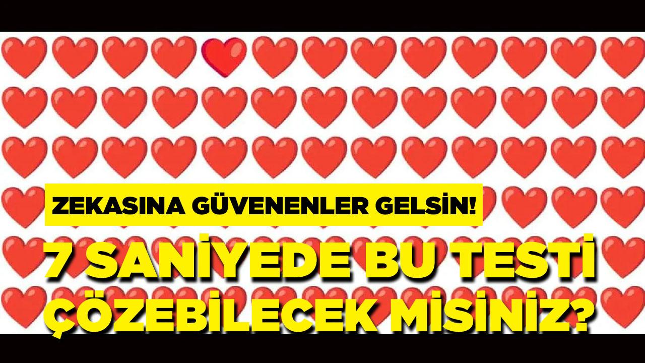 Zekasına güvenen gelsin koşun: 7 saniyede bu testi çözebilecek misiniz?