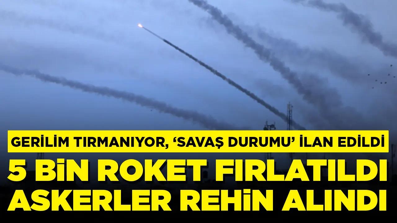 Gerilim tırmandı! Kentlere roket yağdı, 'savaş durumu' ilan edildi