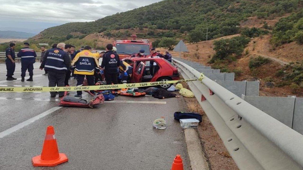 Otomobil kayganlaşan yolda kontrolden çıktı: 4 ölü, 1 yaralı