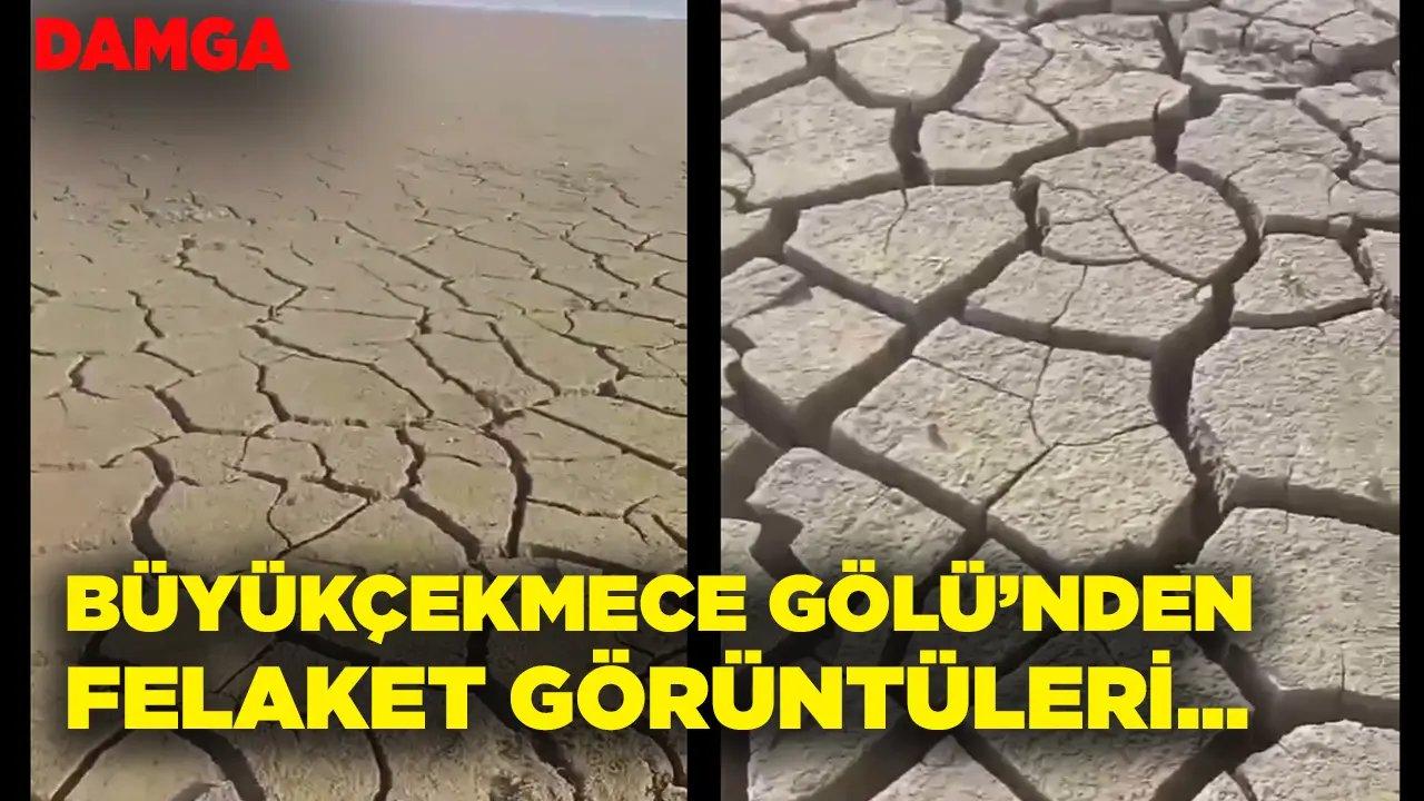 Büyükçekmece Gölü’nden korkutan görüntüler geldi!