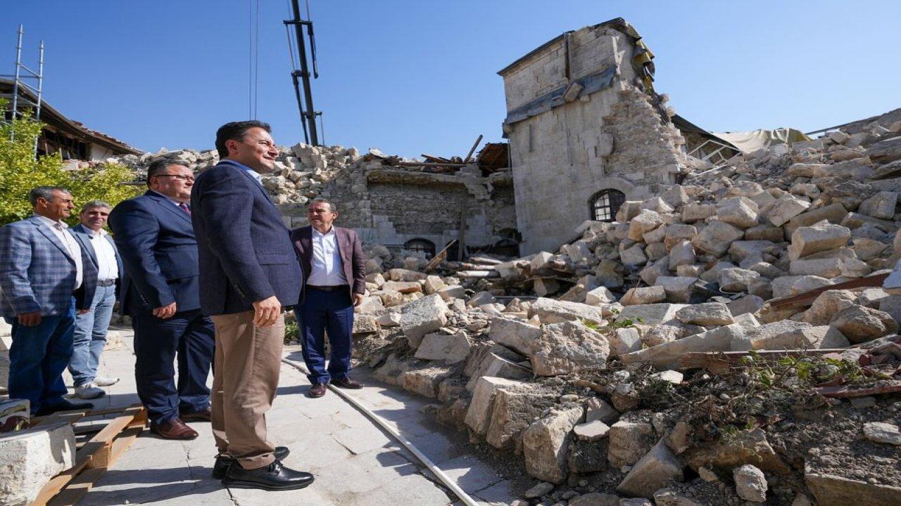 Ali Babacan, Hatay'da hükümete seslendi: Koordinasyon yapısı kurun, yaşam şartları çok güç