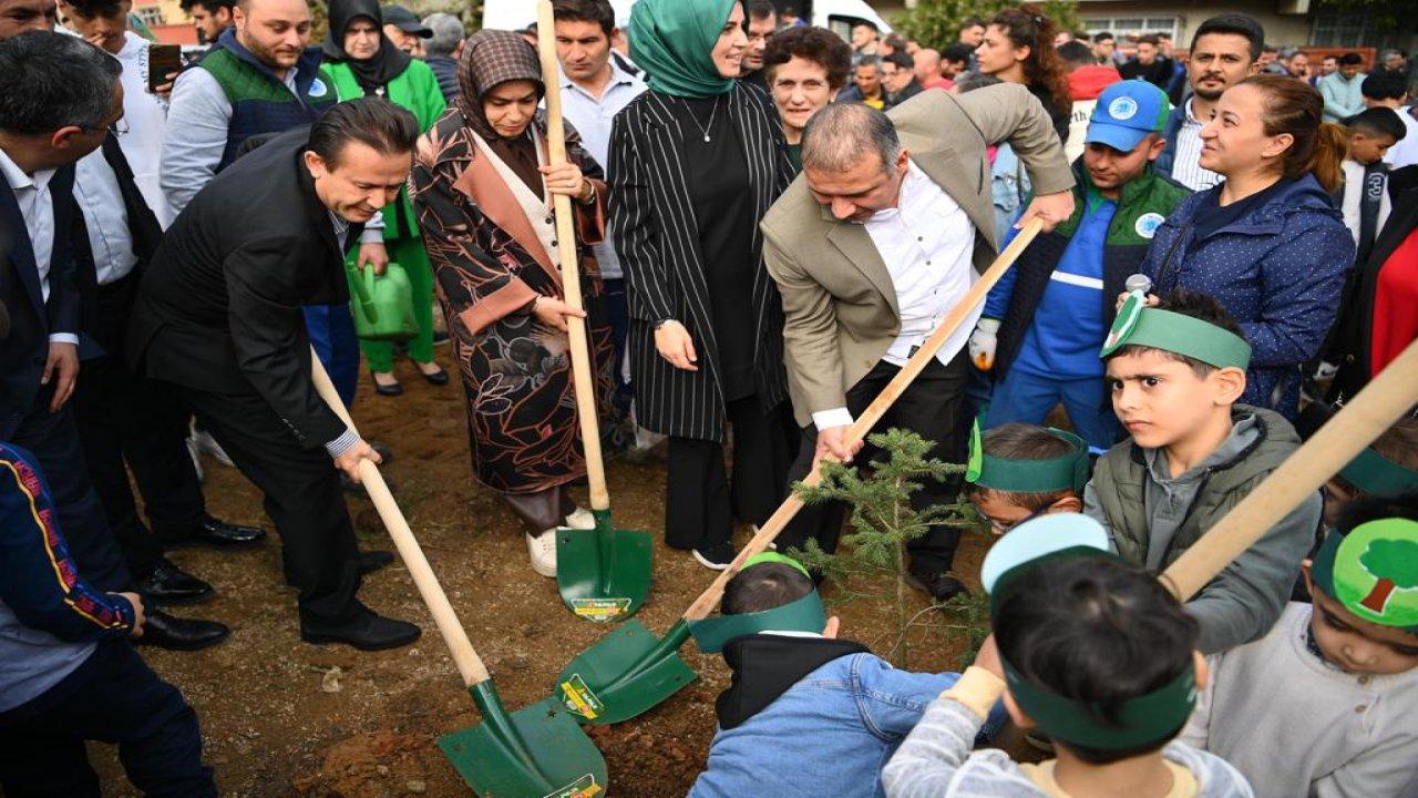 Milli Ağaçlandırma Günü’nde 3 bin 300 fidan toprakla buluştu