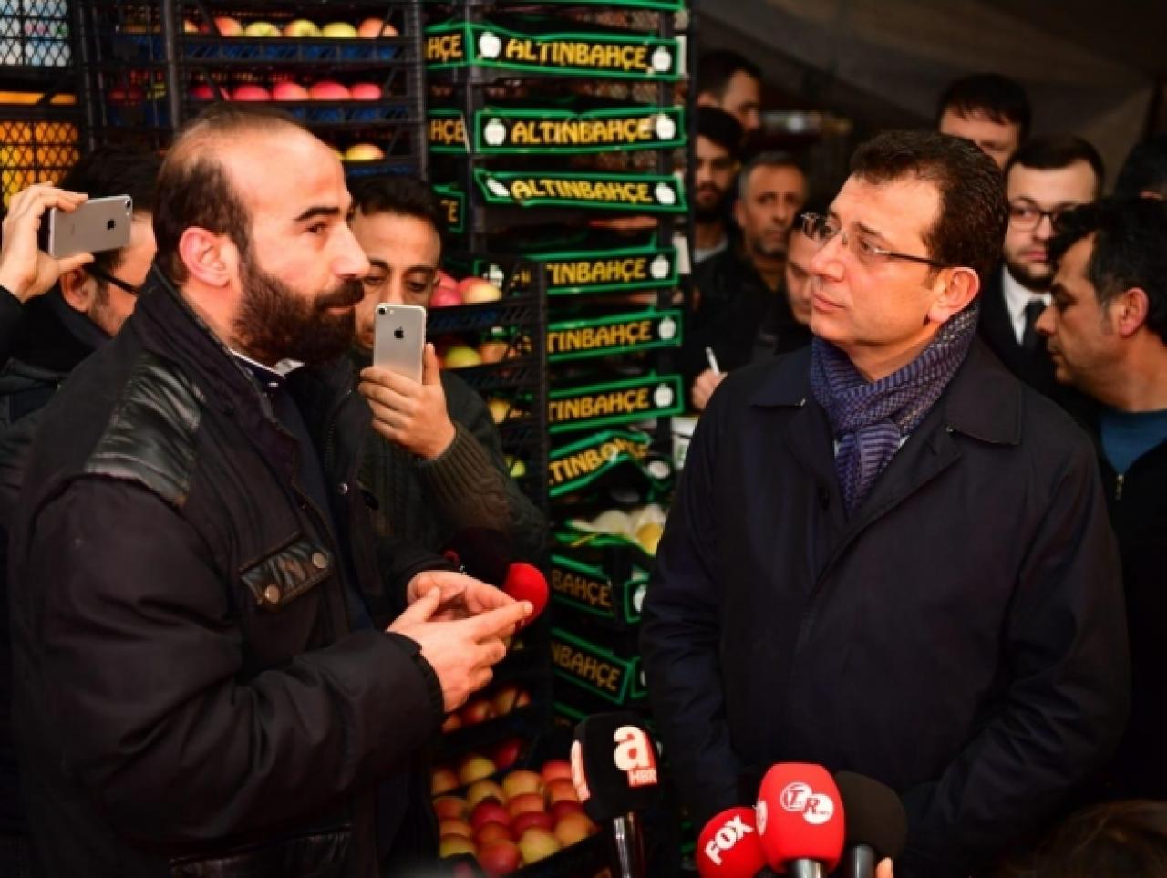 Ekrem İmamoğlu: Nasılsınız? Hal esnafı: Türkiye gibiyiz!