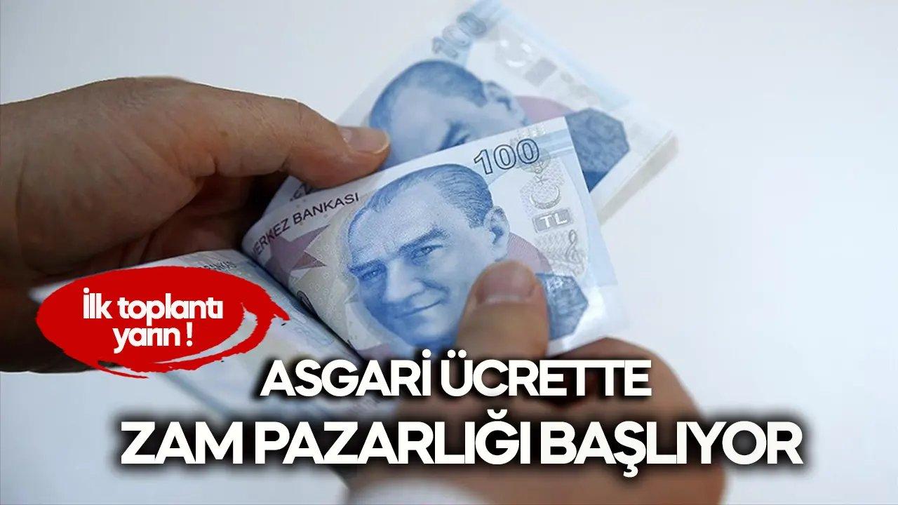 Asgari ücrette zam görüşmeleri yarın başlıyor