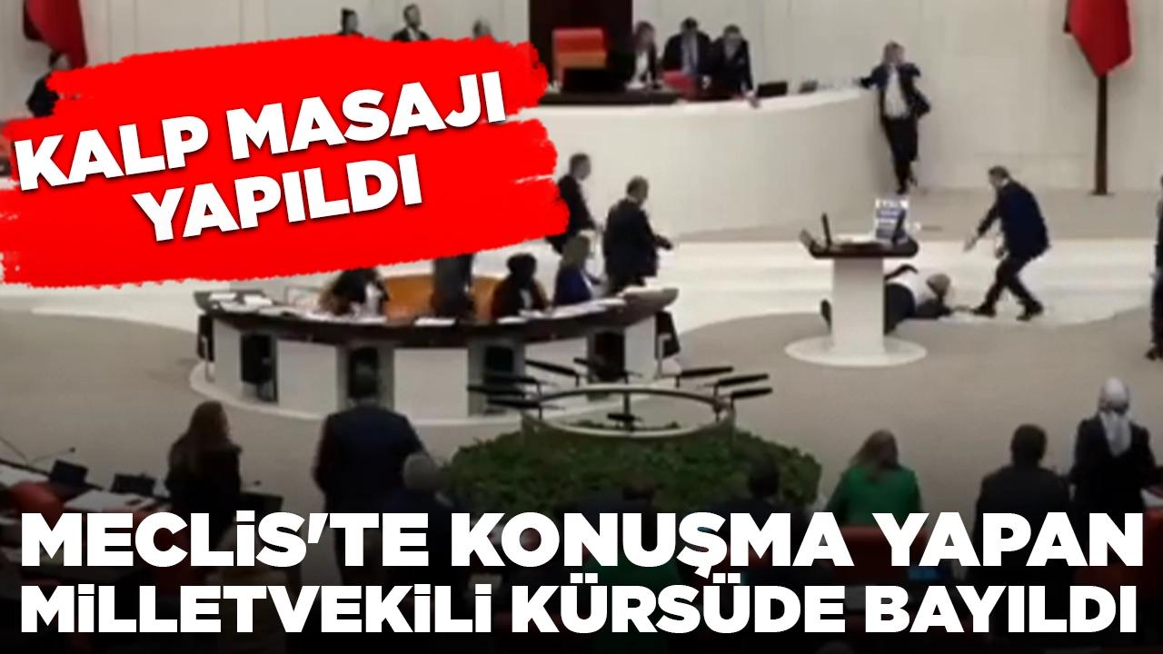 Meclis'te konuşma yapan milletvekili kürsüde bayıldı: Uzun süre kalp masajı yapıldı