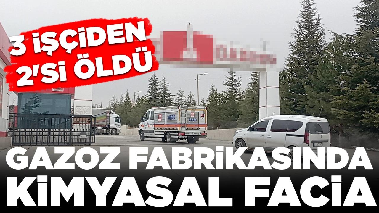 Gazoz fabrikasında kimyasal facia: 3 işçiden 2'si öldü